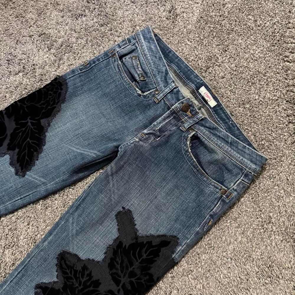 Candie-s Women's Blue and Navy Jeans
